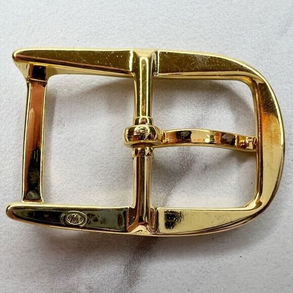 Vintage Gold Tone Simple Basic Belt Buckle for up to 1 Inch Belt - Picture 2 of 8